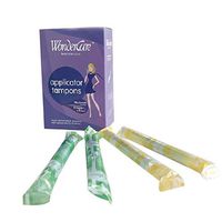 Promisen Tampons, Ducted Tampons, Organic Cotton, Thin, Unscented, BPA Free Plastic Applicator, Regular Absorbency, Ultra Super Absorbancy, Pack of 16 Tampons, 8 Regular+8 Super (White)