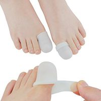 Toe Caps 10 Pack Gel Toe Protector Caps Finger Sleeves Prevent Callus and Blistering for Man and Woman