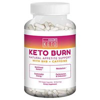 Kiss My Keto Burn Appetite Suppressant BHB Keto Supplement + Caffeine — 180 Capsules | Curbs Carb Cravings Fast | Natural Ketogenic Formula with GoBHB & Caffeine (1 Month Supply)