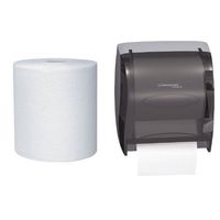 Kimberly-Clark IN-SIGHT Lev-R-Matic Roll Towel Dispenser With 6-Pack Kleenex Hard Roll Towel Refill Bundle
