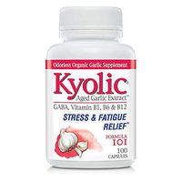 Kyolic Aged Garlic Extract Formula 101, Stress and Fatigue Relief, 100 Capsules
