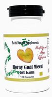 Horny Goat Weed 550mg, 120 Capsules * Earth Natural * Libido - Support Erectile Function
