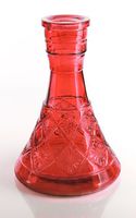 SALE NEW RED LARGE PYRAMID VASE Hookah Shisha Narguile for Water Smoking Pipe