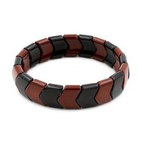 eleecolorful Health Ion Tourmaline Beads Stretch Bracelet Wristband Stretch (Multi)