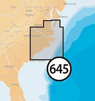 Navionics Platinum Plus 645P+ North Carolina Marine Charts on SD/MSD
