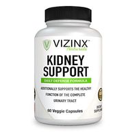 VIZINX Kidney Support 60 Caps- Daily Defense Formula for The Complete Urinary Tract Contains VITACRAN Cranberry Extract, Astragalus, Buchu Leaf, Goldenrod Herb, Uva Ursi Stinging Nettles and More
