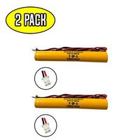 (2 Pack) 2.4v 800mAh Ni-CD Battery Pack Replacement for Exit Sign Emergency Light GP 2800-RD 2800RD GP 2600-RD GP 2600RD 2600