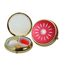 Round Fashion Pill Box (Red Star)