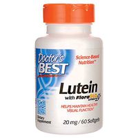 Doctor's Best Best Free Lutein Featuring FloraGlo, 20mg, Softgels 60 ea