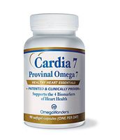 Cardia 7: Purified Provinal Omega 7 Fatty Acids - Compare to Omega 3-6-9 and See The Benefits - A Great No Fish Smell, No Burp-Back, No Fish Taste Alternative to Fish Oil Capsules