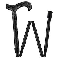 Mesh Carbon Black Folding Adjustable Walking Cane