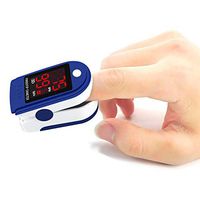 Fingertip Pulse Oximeter Blood Oxygen Sensor, Oxygen Meter Portable Digital FDA Approved Pulse Sensor Meter with Alarm and Pulse Rate Monitor for Adults and Children