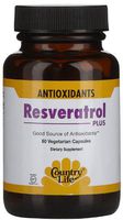Country Life, Resveratrol Plus, Antioxidant 60 Veggie Caps