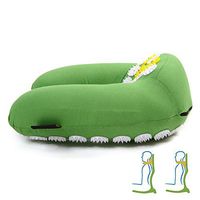 ZenGuru Best Acupressure U-Shaped Neck Pillow - Sale - Effective Remedy for Neck & Shoulders Pain and Stress Relief - with Magnet Therapy - Lifetime Money Back (Green)