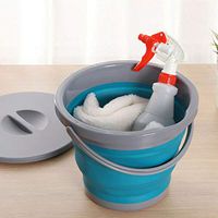 New Design Fishing Bucket Folding Collapsible Barrel Camping Picnic Washbasin, Foot Bath Bucket - Collapsible Bucket, Watering Bucket, Camping Water Container, Folding Pot, Folding Beach Table