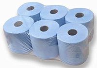 Clean Roll Paper Eco-Friendly Paper Towels Silky and Smooth Soft 3-Ply Toilet Tissue for Kitchen Bathroom Centrefeed Rolls (Pack of 6)