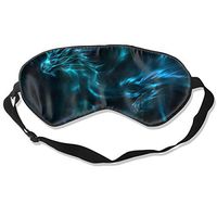 XJOFKJTI Blue Dragon Sleep Mask Women & Men with Adjustable Straps Sleeping 8.26" X 3.54" Eye Masks Lightweight and Comfortable Night Cover for Kids Girls,Sleep Mask