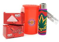 Bundle-4 Items-Jay's Single Wide Rolling Papers on a Roll, 2 Boxes-Clipper Soft Touch Hemp Leaf Eco-Friendly Lighter- Rolling Paper Store Storage Container
