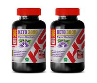 Natural Energy Supplements for Women - EXOGENOUS Ketone Complex - Keto 3000 MG - Non GMO - Keto Supplements for Weight Loss - 2 Bottles 120 Capsules