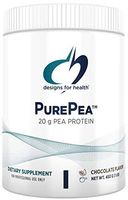 Designs for Health PurePea - Chocolate Pea Protein Powder, 20g Vegan Protein with Non-GMO Peas (15 Servings / 450g)