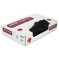Jaguar Plastics L3858H Low-Density Can Liners, 60gal.7mil, Black, 100/Carton