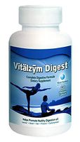 Vitalzym Digest | Powerful Digestive Enzyme Formula, Naturally Boosts Breakdown of Complex Proteins, Fats, Carbohydrates and Promotes Normal Metabolism | Increases Wellbeing & Gut Health (60 Capsules)