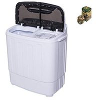 8 lbs Compact Mini Twin Tub Washing Machine Washer Spiner By SpiritOne + GIFT Coconut Shell Massage Ball