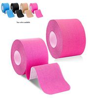 HATEA ❤️Kinesiology Tapes,Sports Bandage Muscle Stick Tape,Waterproof Sports Tape Self-Adherent Wrap for Pain Relief, Muscle and Joint Support ，2 Inch x 16.4 Foot Roll (2Rose red)