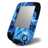 MightySkins Skin Compatible with Abbott Freestyle Libre - Blue Flames | Protective, Durable, and Unique Vinyl Decal wrap Cover | Easy to Apply, Remove, and Change Styles | Made in The USA