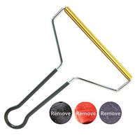 Lint Remover for Clothes, Sweater Shaver Fabric Fuzz Remover Comb for Wool Cashmere Ball Pill Bobble Pet Hair, Copper Lint Rollers Clean Tool (Copper and Black)