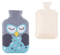 1.7L hot Water Bottle with Premium Rubber for Pain Relief Heated Bag with Knit Cover#33