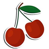 Cherry Sticker Fruit Stickers Waterbottle Sticker Tumblr Stickers Laptop Stickers Vinyl Stickers