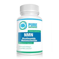 Pure Nootropics - Nicotinamide Mononucleotide (NMN) 125 mg Capsules | 30 Veg Cap Value Pack | Promotes NAD + Production for Anti Aging, Wellbeing, Muscle Strength and Endurance | DNA Repair Pills