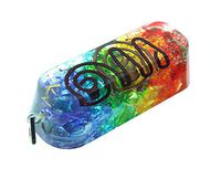 Orgonite Rainbow Coloured Chakra Pendant.
