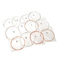 Guitar String 12pcs Stainless Steel Core Coated Copper Alloy Wound for Acoustic Folk Guitar