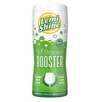 Lemi Shine 12 Oz Dishwasher Detergent Booster Removes the Toughest Hard Water Stains on Dishes & Glassware Safe, Natural, Powerfully Effective, Count of 5