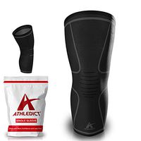 Knee Brace Compression Sleeve with Anatomical Shape for Pain Relief and Support for Meniscus Tear, MCL, ACL, Arthritis & Sports Injury Recovery (Black, S)