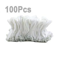 lieomo White Cotton Elastic Finger Cots Guards Protection Set Jewelry Tool 100Pcs