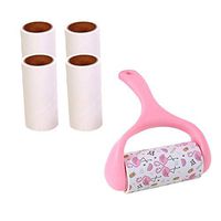 JWShang Lint Roller, Clothes Roller with 5 Refills 300 Sheets Pet Hair Remover Sticky Roller Lint Remover Brush for Pet Hair Dust Carpet Furniture Couch