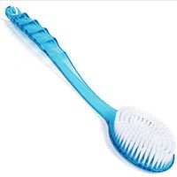 super1798 Long Handled Body Bath Shower Brush Scrubber Massager Skin Cleaning Tool (Blue)