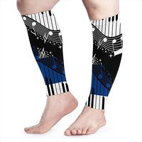 Shadidi Calf Compression Sleeve Finland Flag Music Notes Calf Shin Supports Leg Compression Socks - Men Women