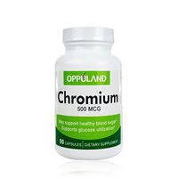 Oppuland Chromium Picolinate, Helps Manage Metabolism and Level of Blood Sugar, 500mcg 90caps