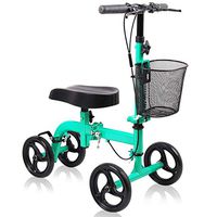 Give Me Knee Scooter Super Compact & Portable Knee Walker Crutches Alternative Steerable in Green