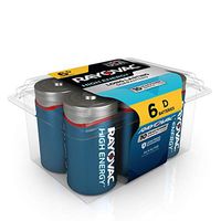 Rayovac D Batteries, Alkaline D Cell Batteries (6 Battery Count)