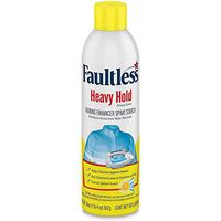 FAULTLESS Laundry Starch Spray, Heavy Lemon Spray Starch 20 oz Cans for a Smooth Iron Glide on Clothes & Fabric Even Spray, Easy Iron Glide, No Reside (Pack of 4)