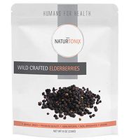 Dried Elderberries | 100% Natural European Whole Wild Crafted Elder Berry (Sambucus nigra) 8 Ounce Resealable Pouch