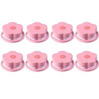 Efaster 5 Pcs lint Filter Bag,Reusable Washing Machine Floating Lint Mesh Bag,Laundry Mesh Hair Catcher Floating Ball Pouch (Pink x 8pcs)