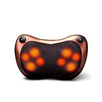 WAOBE Cervical Massager Electric Neck Massage Cushion Massage Pillow Car Home Brown/Black, Brown