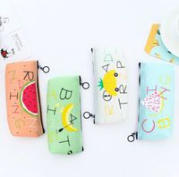 Stationery stationery bag jelly creative small fresh fruit bag triangle girls pen random delivery silica gel 20x8cm