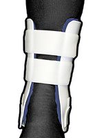 Rigid Stirrup Ankle Brace in White/Blue Size: Regular